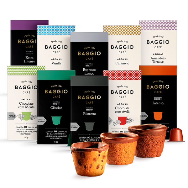 Kit Baggio Café Cápsulas + Cookie Cups