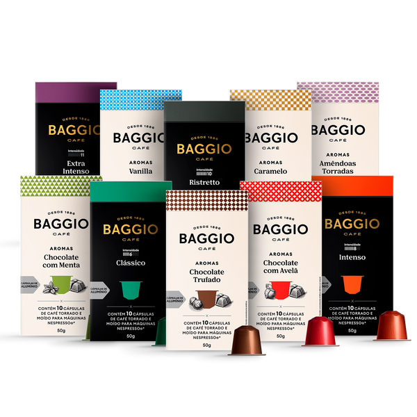 Kit Baggio Café Cápsulas Master - 100 Cápsulas - Assinatura 15% OFF