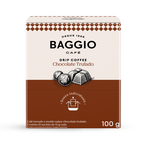 Baggio Chocolate Trufado - Drip Coffee 10 sachês