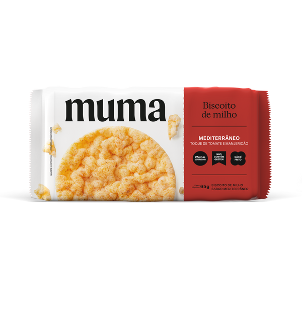 Biscoito de Milho Sabor Mediterrâneo 65g Muma Snacks