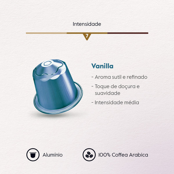 Baggio Aromas Vanilla - 10 Cápsulas p/ Nespresso*