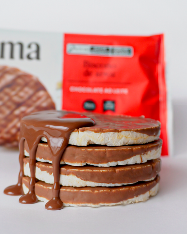 Biscoito de Arroz Chocolate ao Leite 60g - Muma Snacks