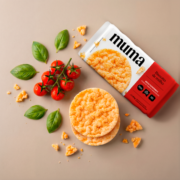 Biscoito de Milho Sabor Mediterrâneo 65g Muma Snacks