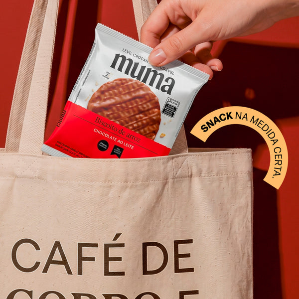 Biscoito de Arroz Chocolate ao Leite 30g - Muma Snacks